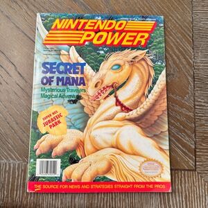 Nintendo Power Magazine Vol 54 November 1993 Secret of Mana Batman Poster SNES
